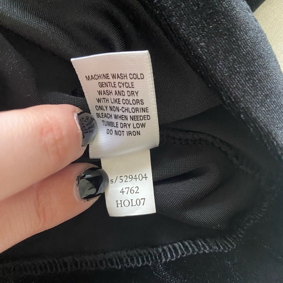 Old Navy Velvet Babydoll Dress Black Elegant Black Sleeveless Fit & Flare Small - Picture 7 of 7